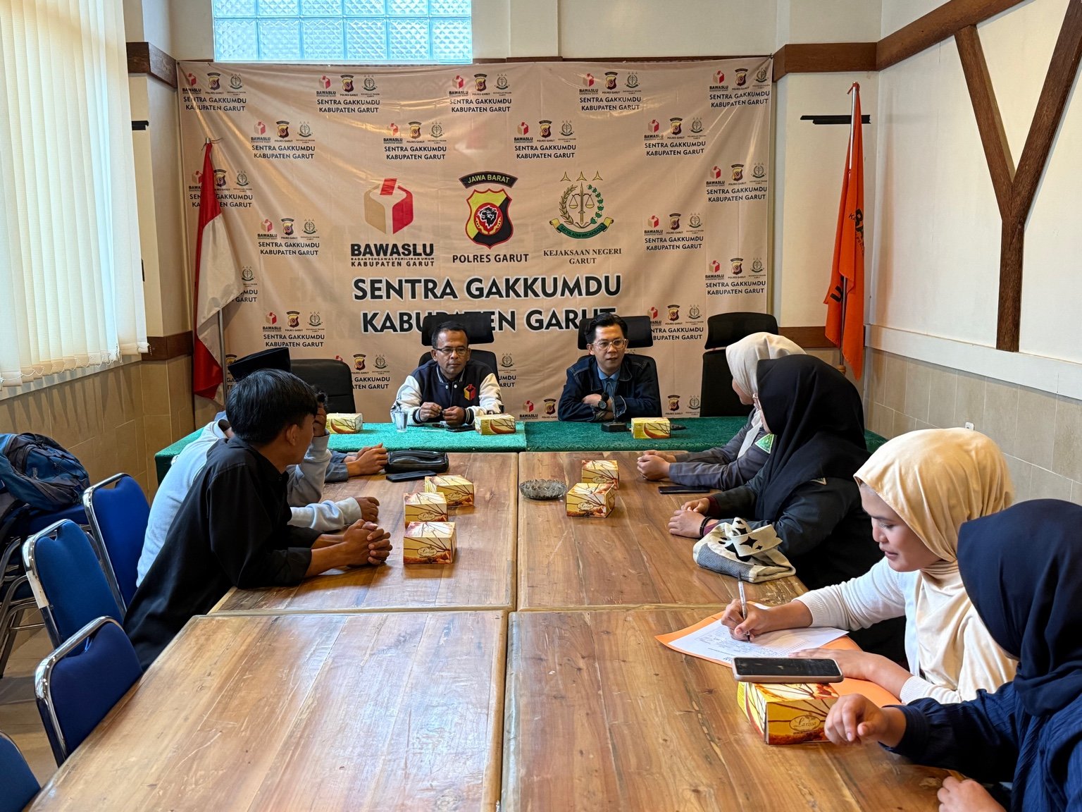 Anggota Bawaslu Garut dengan IPNU Garut