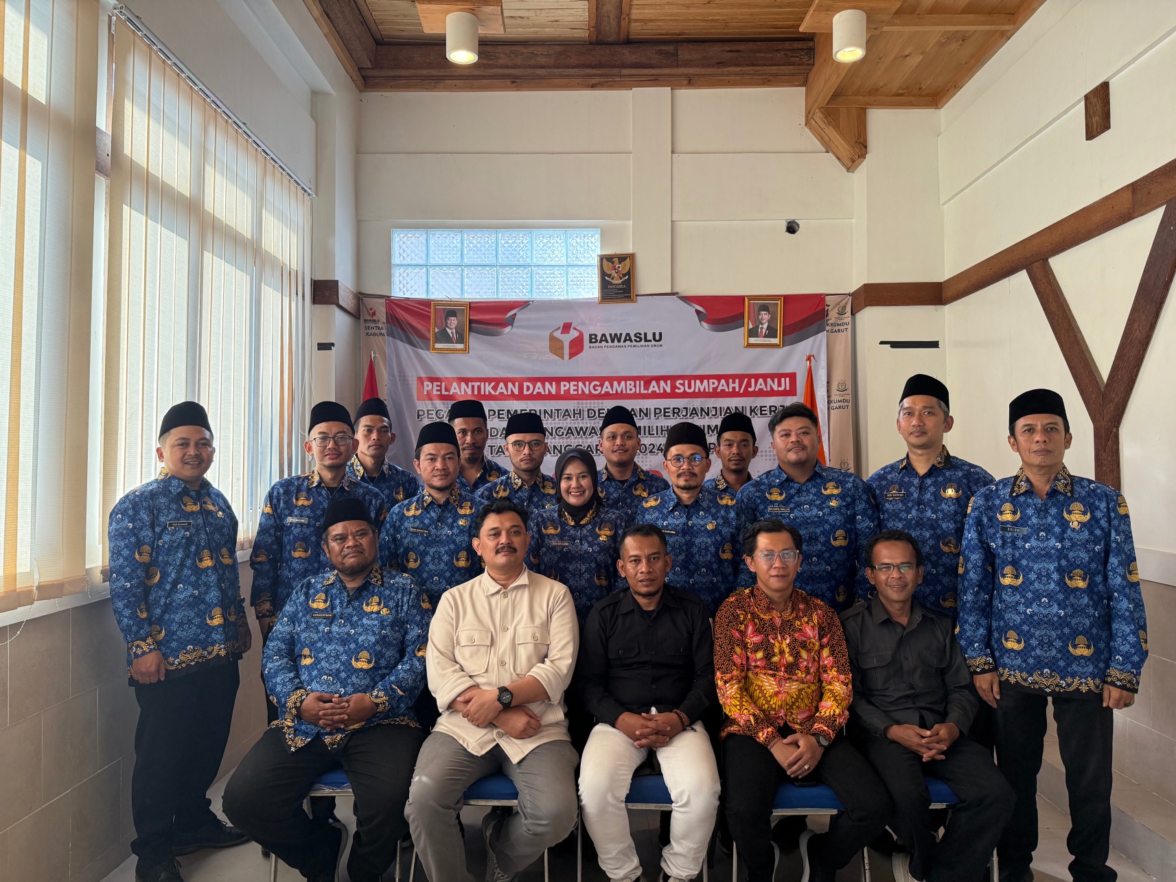 PPPK terlantik dengan Pimpinan Bawaslu Garut