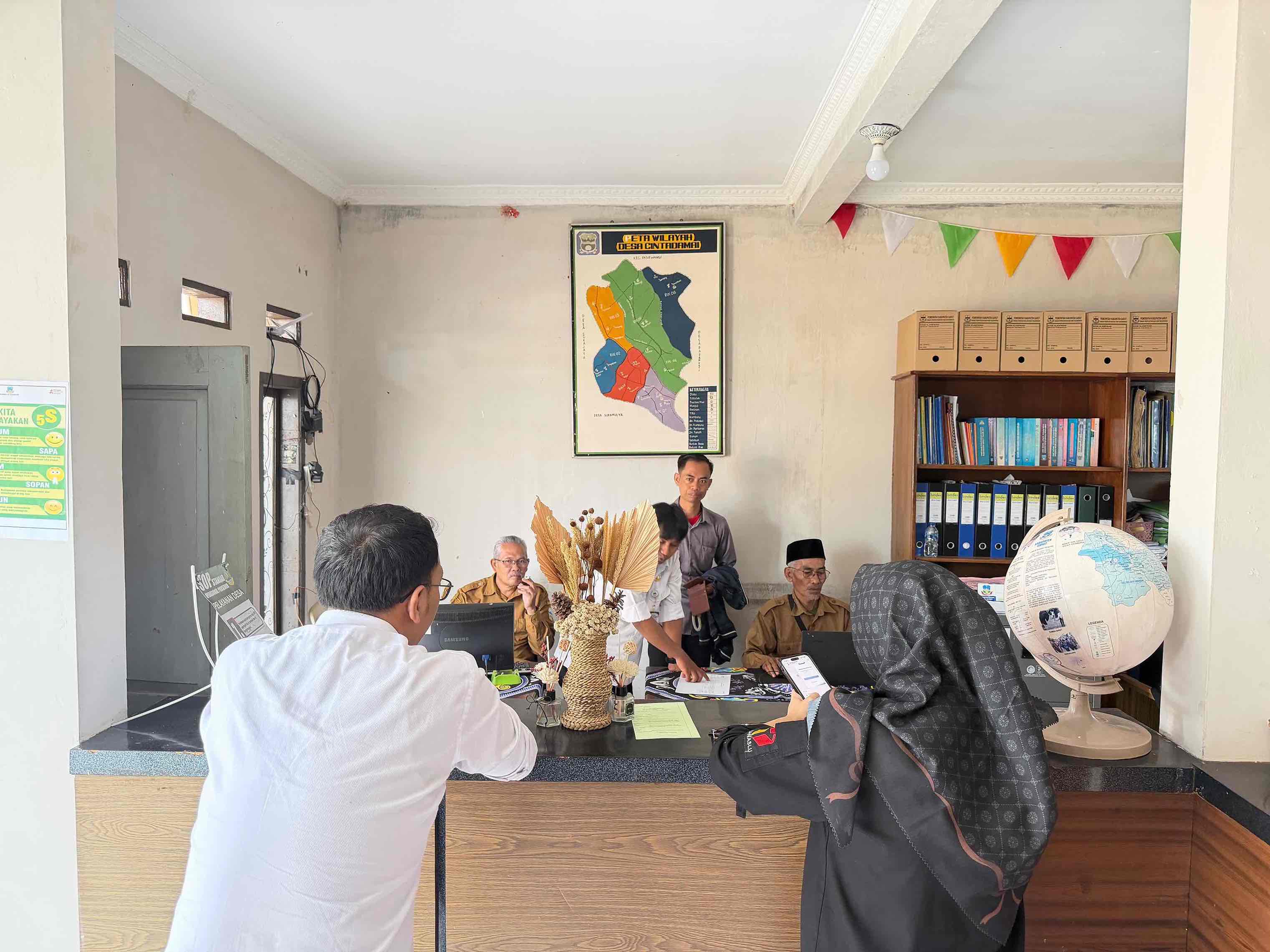 Pengawasan Coktas di Desa Cintadamai