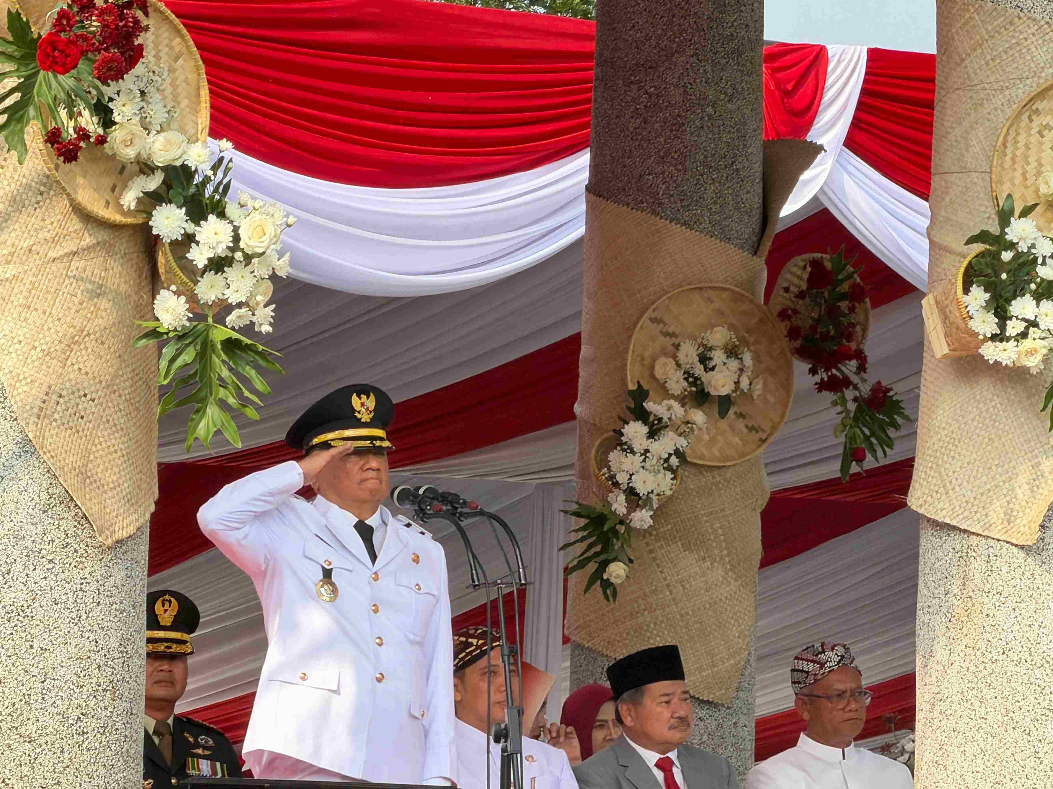 Upacara Peringatan Kemerdekaan Republik Indonesia dengan Pemkab Garut