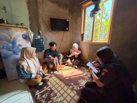 Uji Petik di rumah warga Desa Tanjungsari, Kecamatan Karangpawitan