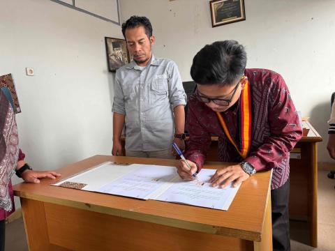Penandatanganan MoU dengan IMM Garut