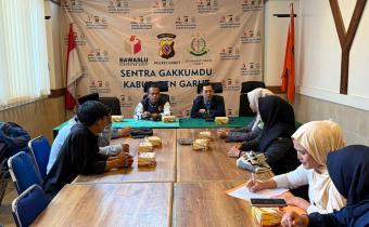 Anggota Bawaslu Garut dengan IPNU Garut