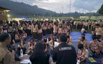 Bawaslu Garut lakukan Sosialisasi Pengawasan Partisipatif dengan Siswa/Siswi SMKS Qurota A’yun