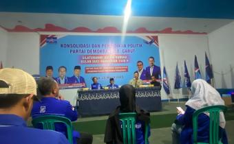 Bawaslu Garut Perkuat Pengawasan Pemutakhiran Data Parpol dalam Silaturahmi ke Partai Demokrat